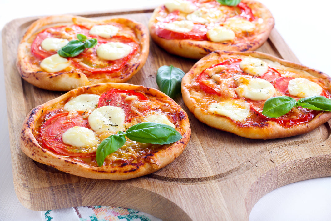 Mini-Cheese and Tomato Pizza