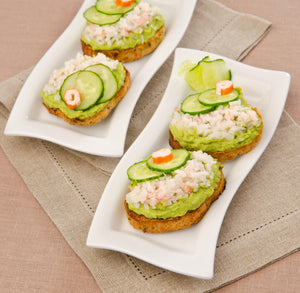 Crab and Avocado Toasts